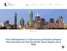 Tablet Screenshot of firstmaintenance.com